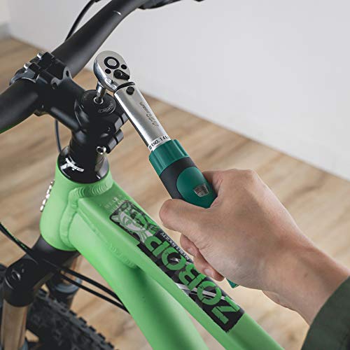 Venzo 1/4 Inch Drive Click Torque Wrench Set 2 to 24 Nm Bicycle
