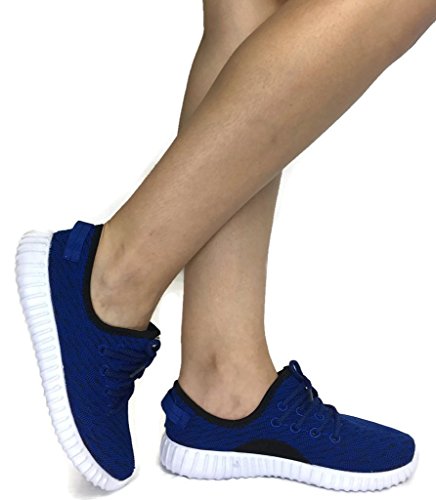 The Collection JILL Womens Athletic Shoes Casual Fashion Breathable Sports Sneakers, Royal Blue, 9
