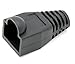 iExcell 100 Pcs Black RJ45 Ethernet Network Cable Strain Relief Boots