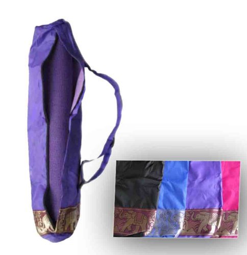 Water Resistant Yoga Mat Bag - black