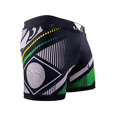 Bad Boy Brasil Polyester Competition MMA Mixed Martial Arts Vale Tudo Shorts (Large) Black - Thumbnail 2