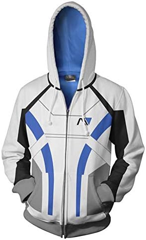 SPONSKT Hoodie Classic Quality Effect N7 Sweater Cosplay Anime 3D Printing Casual Long-Sleeved Jacket