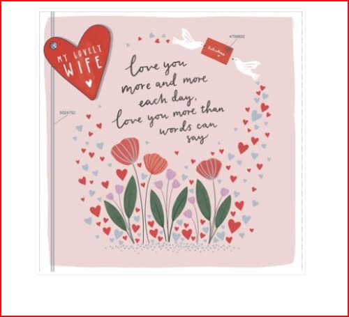 UK Greetings Wife Valentine's Day - My Lovely Wife Love You More and More Each Day.