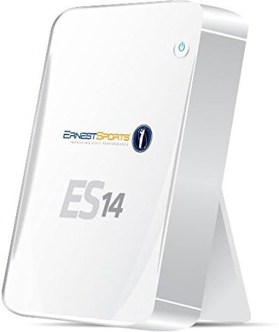 Ernest Sports ES14 (White) Golf Launch Monitor ULTIMATE GIFT BOX | Bundle includes Extra 9V Battery, Protective Sleeve, Black Gift Box & Red Bow