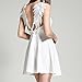 Women Sexy Deep V Backless Angel Wing Open Back Slip Dress Skater Mini Dress