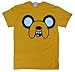 Adventure Time Men's Jake Face All Over T-shirt Yellow L