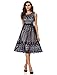 Noctflos Women's A Line Lace Cocktail Wedding Party Midi Swing Tea Dress