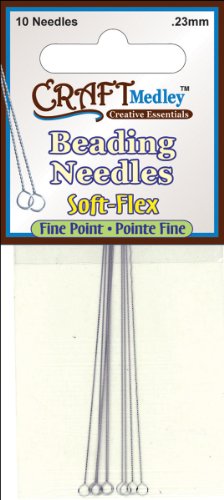 Soft-Flex Beading Needles Fine Point-.23mm 10/Pkg