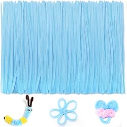 Iooleem 200pcs Light Blue Pipe Cleaners, Chenille