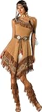 InCharacter Costumes, LLC Women's Indian Maiden Costume, Brown, Small