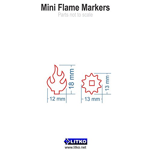 Mini Flame Markers (10)