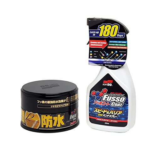 SOFT99 Fusso Coat 12 Months Waterproof Coat Detailing 200g Dark Color ...