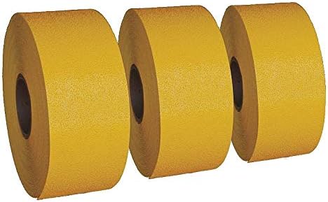Rae Preformed Thermoplastic Pavement Markings, Yellow, Rolls, 30 ft. Overall Length, 6" Overall Width - PR-TH-3507