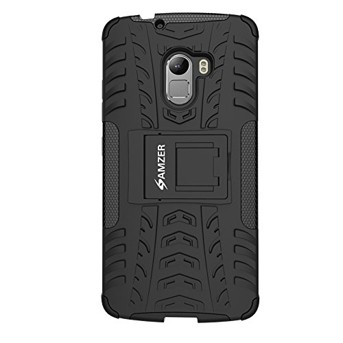 Amzer impact resistant hybrid warrior case with kickstand for len…