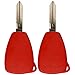 KeylessOption Keyless Entry Remote Control Car Key Fob Replacement for OHT692427AA KOBDT04A Red (Pack of 2)