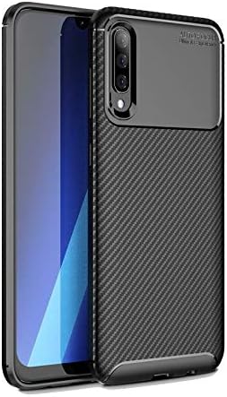 GeorgeBr- for Samsung Galaxy A70 Heat Dissapation Case, Ultra Thin Lightweight Carbon Fiber Soft TPU Case Flexible Back Cover for Samsung Galaxy A70 (Color : Black)