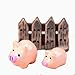 Buytra 7-Set/21 Pieces Miniature Fairy Garden Animals World Ornament Dollhouse Plant Pot Figurine DIY Decor Home Decoration