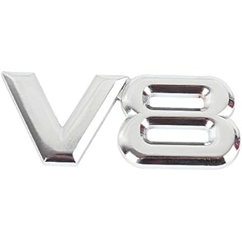 Auto-Mate Number Stickers 3D Metal Trunk Emblem Badge Decal Sticker (V8)