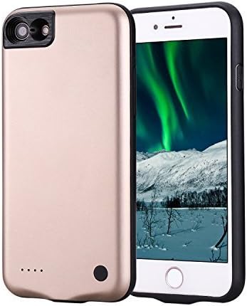 Grandstar Ultimate iPhone 7 Battery Case โ 2.500mAh Portable Charger, Ultra-Slim & Lightweight Travel Powerbank, Protects &Charges Your Phone, Durable Design &Double Battery Life (Gold)