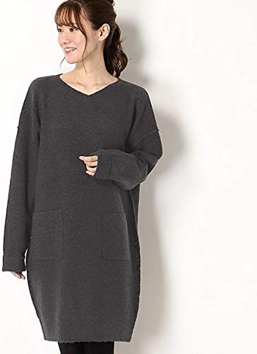 Amazon アーノルドパーマー タイムレス レディース Arnold Palmer Timeless ブークレニットワンピース 98チャコールグレー 2 M ワンピース チュニック 通販