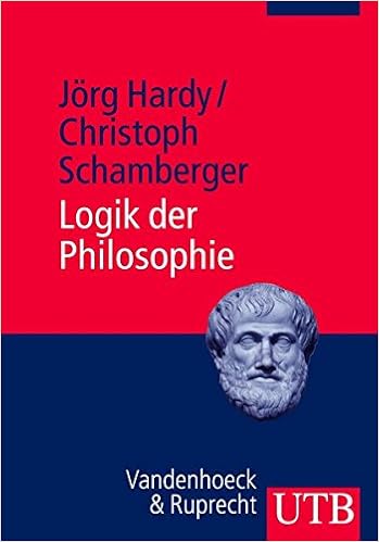Logik Der Philosophie Einfuhrung In Die Logik Und Argumentationstheorie Amazon De Hardy Jorg Schamberger Christoph Bucher