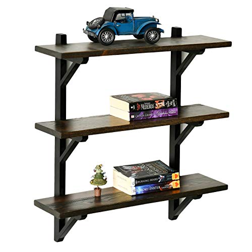 WELLAND 3 Tier Floating Shelf Heavy Duty Wall Shelf for Bathroom