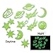 SODIAL- Full House luminous paste / bedroom wall stickers / ceiling paste universe and stars