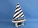 Hampton Nautical  Decorative Wooden It Floats Model Boat 12
