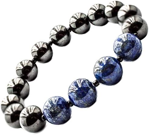 Shungite Bracelet Stretch with Natural Shungites and Gemstones Round Beads 10MM