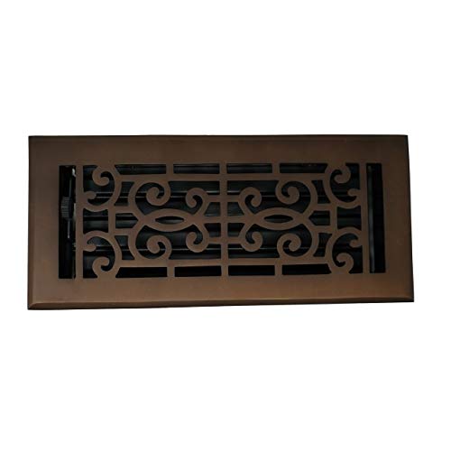 Madelyn Carter Baroque Floor and Wall Registers Oil Rubbed Bronze