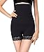 KSKshape Hi-waist Shapewear Tummy Control Body Shaper Seamless Thigh Slimming Boyshort for women,Black,Tag M/L1=Size Chart S(Fits Waist 24-27inch)