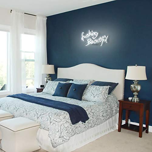 Beer Neon Wall Signs Room Decor Fucking Beautiful for Home Bedroom Girls Pub Hotel Beach Cocktail Recreational Game Room 14" x 9" - Thumbnail 4