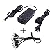 Gonine 12V 5A Security Camera CCTV Power Supply Adapter with 8-Way Power Splitter, AC 100-240V to DC 12 Volt 5A 4A 3.5A 3A 2.5A 2A Lorex, Night Owl, Swann, Annke, Q-See Camera System Cables.