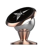 Fosman Universal 360 Rotatable Magnetic Car Mount For iPhone Samsung Sat Nav (42mm Tri RoseGold)