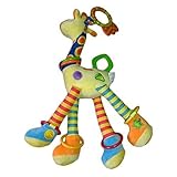 Infant Baby Development Soft Giraffe Animal Handbells Rattles Handle Toys LO