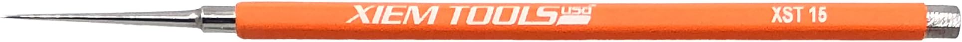 Xiem Studio Tools Needle Tool for Pottery and Ceramics (Orange, Stoneware)