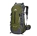 WoneNice 50L(45+5) Waterproof Hiking Backpack - Outdoor Sport Daypack with Rain Cover for Climbing Mountaineering Camping Fishing Travel Cycling Skiing (Army Green)