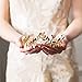 Jakawin Bride Wedding Headband Gold Leaf Headpiece Bridal Hair Crown for Women and Girls HB002