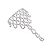 2 Pcs Fashion Women Girl Rhinestone Hand Harness Bracelet Bangle Slave Chain Link Finger Ring Bracelet (Pattern A)