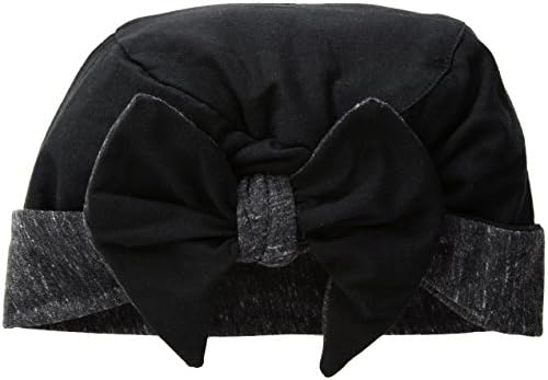 Hats for You Women's Reversible Pre-Tied Chemo Wrap, Black/Black Mix, One Size