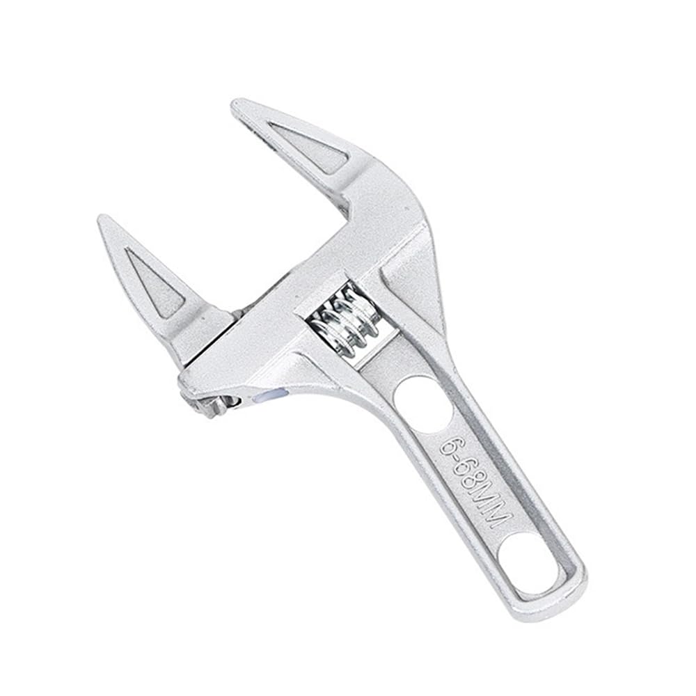Adjustable Wrench, Thin & Extra Wide ,Aluminum Alloy Adjustable Set,Lightweight Wide Jaw Large Small Spanner,for Wrench Nut Key Hand Tools