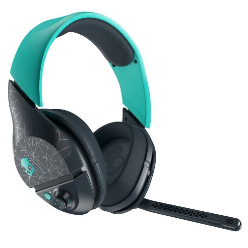 Skullcandy PLYR2 Surround Sound Wireless Gaming Headset, Teal/Navy (SMPLFY-280)