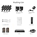 Zclever 8 Channel Security System 1080N AHD DVR Surveillance Security System 8 HD 1200TVLNight Vision Security Cameras No HDD