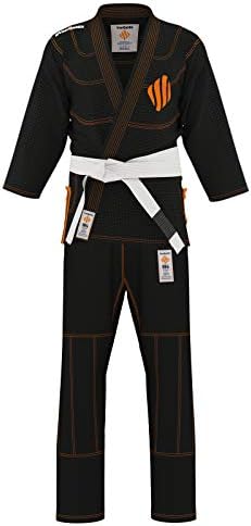 Brazilian Jiu Jitsu Suit of Hawks Eye Gear Ltd Vanquish BJJ Kimonos Pearl Weave Fabric Preshrunk BJJ Jiu Jitsu Gi with Free White Belt