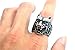 HIJONES Men's Jewelry 316l Stainless Steel Wolf Head Skull Ring, Size 10