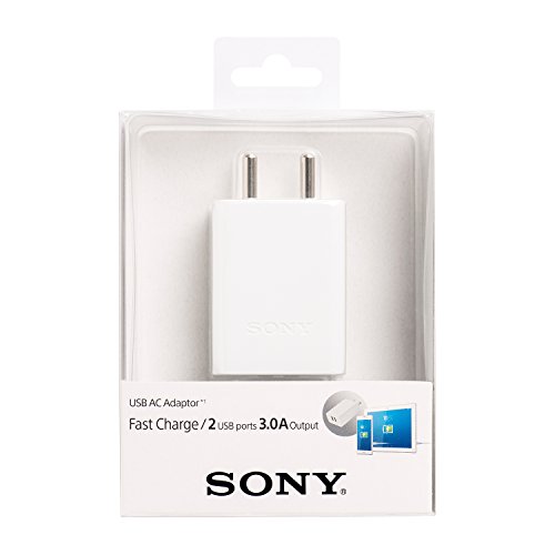 Sony CP-AD2M2 97713147 USB 3.0A Fast Charging 2 Port Adapter (White)