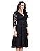 Lookbook Store Women's Black Lace Mother of The Bride Bridal Empire Dress 20W