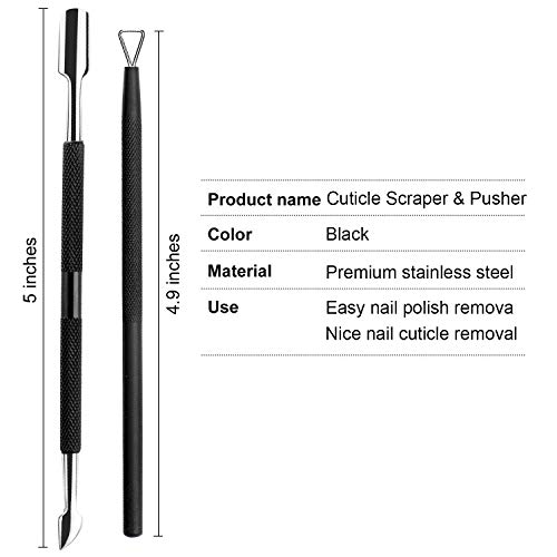 image for ECBASKET Cuticle Nail Care Tool Set - Cuticle Pusher with Spoon Nail C