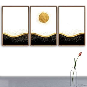 3 Piece Framed Canvas Wall Art for Living Room, Bedroom Nordic Simple Style Canvas Prints for Modern Home Decoration Ready to Hang - 16"x24"x3 Panels