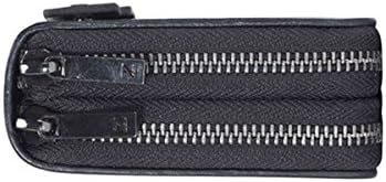 Genuine Carbon Fiber Brands Clutch Bag Men Wallets Luxury Large Capacity Gift for Male Double Zipper Long Wallet Handbag Purse (Black)